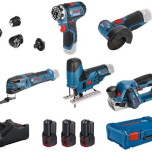 Bosch Blauw 5 TOOLKIT GSR 12V-15 FC + 4 opzetstukken