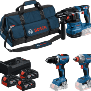 Bosch Blauw Accutoolkit 3 Toolkit 18V GSR 18V-65 + GDX 18V-285 + GBH 18V-22 | 3x GBA 18V 5.0Ah + lader