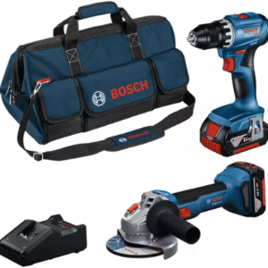Bosch Blauw Combiset 18V-set met 2 machines | GSR + GWS + 2 x 4,0 Ah
