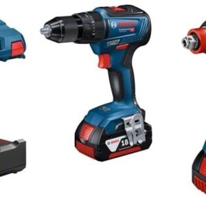 Bosch Blauw Combopack GSB 18V-55 Accu schroef-klopboormachine + GDX 18V-200 Slag(moer)schroevendraaier | 2 x 4.0Ah accu's