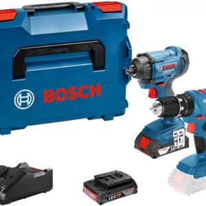 Bosch Blauw GSB 18V-21 Accu klopboormachine + GDR 18V-160 slagschroevendraaier | incl. 2x accu en lader