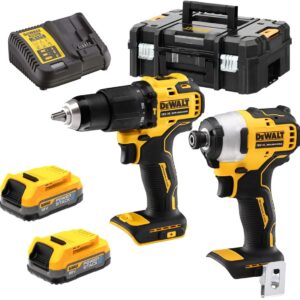 DeWalt DCK2062E2T | Accu Combiset | Set | DCD709 + DCF809 | 2 x 18V XR Powerstack + lader