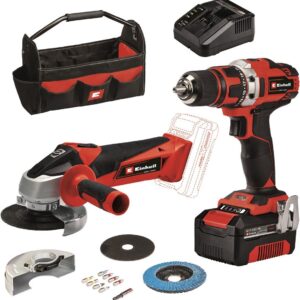 Einhell TE-TK 18/2 Li Kit 18 V/4.0 Ah, (Accu Boor-/Schroefmachine / Accu Haakse Slijper) - 1 accu