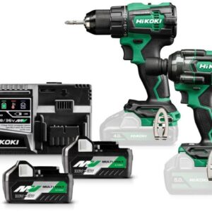 Hikoki KC18DEWJZ | Accu Combopack | DS18DE +WR18DE | 18 V | 2x MULTI VOLT accu's + snellader