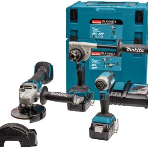 Makita DLX3155TJ | Combiset | 18 V | boren, (slag)schroeven en slijpen