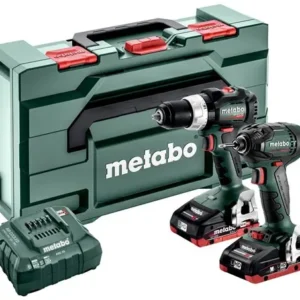 Metabo Accu Combo Set 2.1.12: SB 18LT BL+SSD 18 LTX 200 BL | 18 V | 2 x LiHD 4.0 Ah