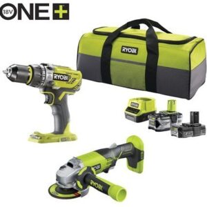 Ryobi R18PDAG-242S | ONE+ 18V Accu 2-delig Combokit