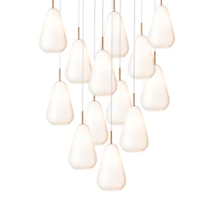 Anoli 13 Lichtkroon Nordic Gold/Opaal - Nuura
