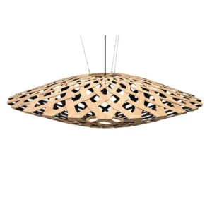 Flax Hanglamp Ø150 Zwart 1 Kant - David Trubridge