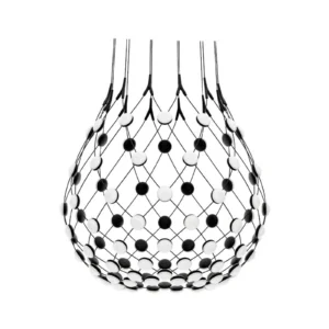 Mesh Hanglamp Ø80xH60 1m w/Wireless Kit Black - Luceplan