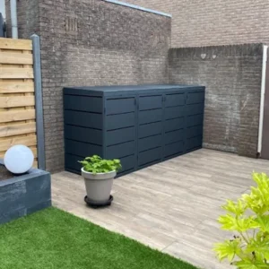 Kuba Store Ombouw antraciet metaal | 4 Containers