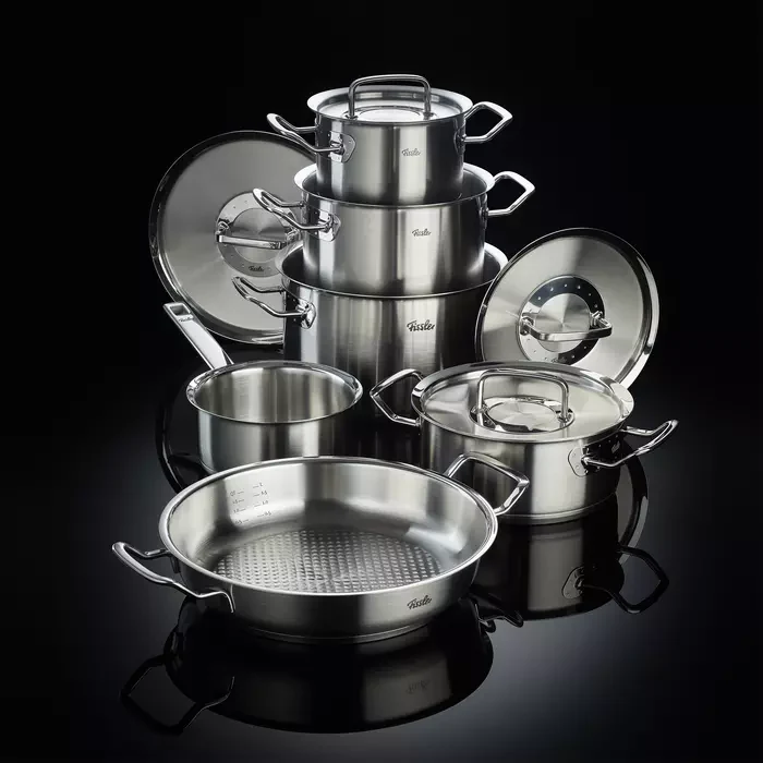 Fissler Original Profi 6 Delig - Steel-en Hapjespan RVS deksels - Afbeelding 10