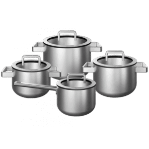 KOQI Downdraft Pannenset Mira 3-ply 4-delig