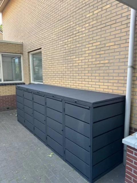 Kuba Store Ombouw Antraciet metaal | 5 Containers - Afbeelding 2