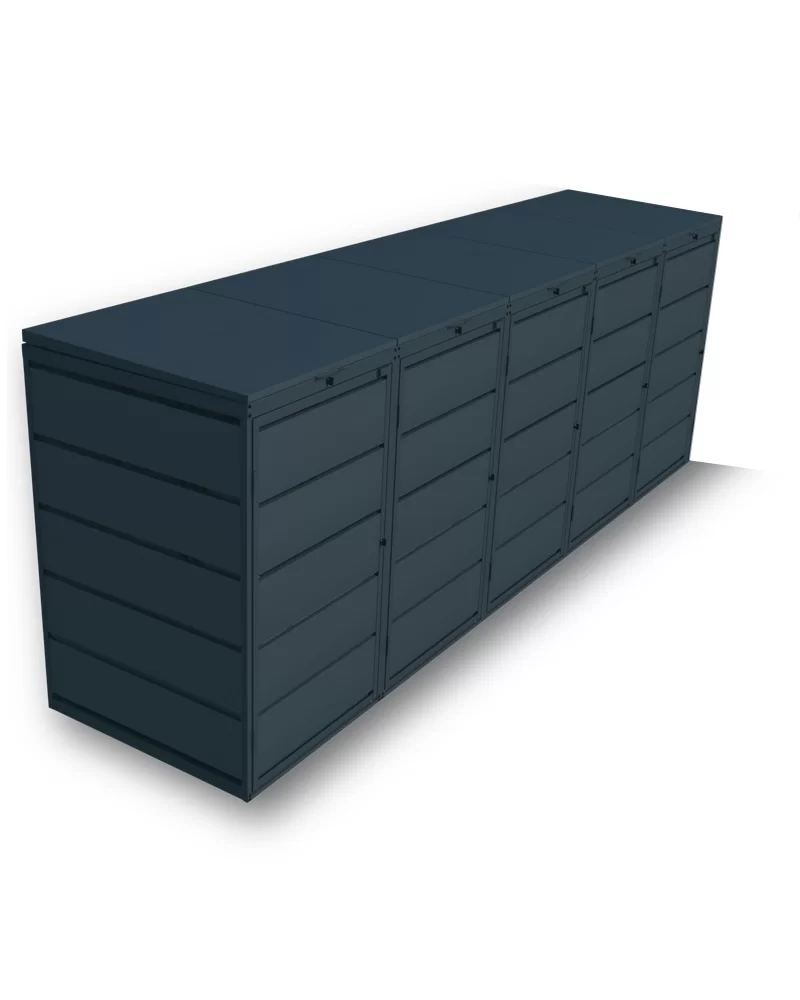 Kuba Store Ombouw Antraciet metaal | 5 Containers