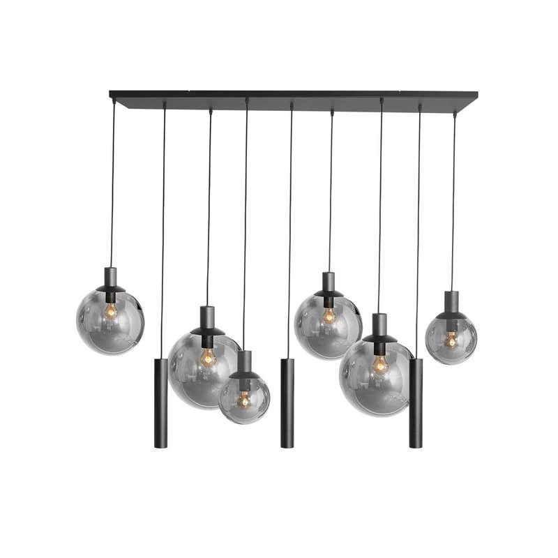Maya 6+3 lichts Hanglamp Smoke - Afbeelding 5