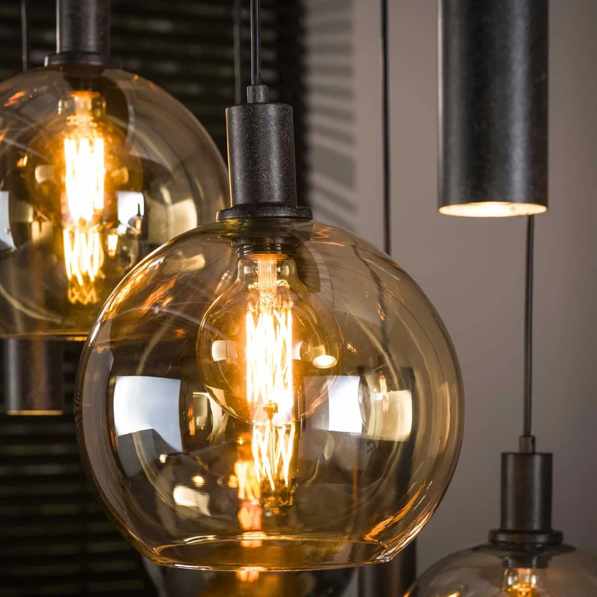 Tessio 9-lichts Hanglamp Multikleur glas - Afbeelding 2