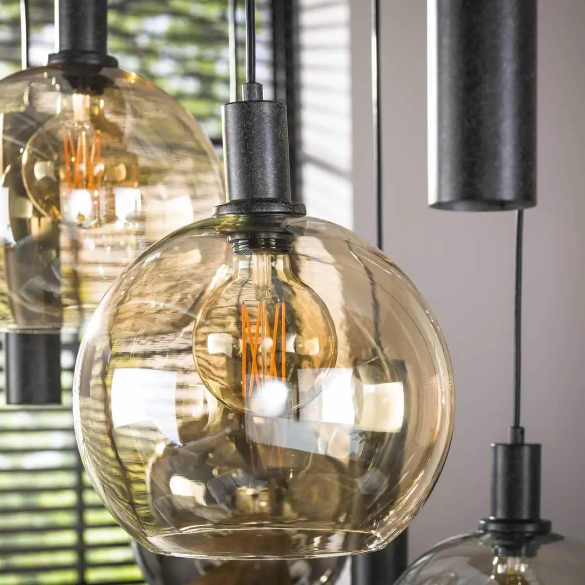 Tessio 9-lichts Hanglamp Multikleur glas - Afbeelding 3