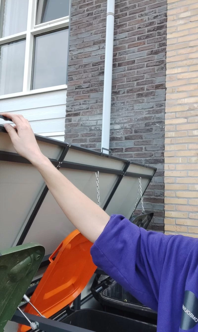 Kuba Store Ombouw antraciet met Eiken Hout | 3 Containers - Afbeelding 2