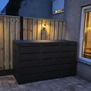 Kuba Store Ombouw 3 Containers zwart metaal | 3 Containers