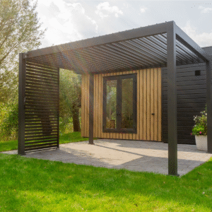 Lamellen overkapping waterdicht- 4x3 m -