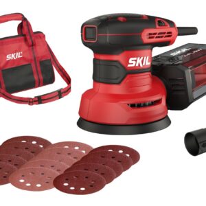 SKIL SR1E7471DA Excentrische schuurmachine 125mm 300W in tas + 15x schuurpapier