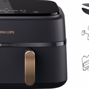 Philips 3000 series Dual Basket NA352/00 + Dubbellaagse kookset