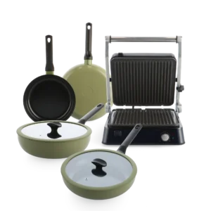 BK Enjoy Olive Green + Contact Grillset