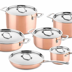 Pannenset Ducq Copper (6-Delig)